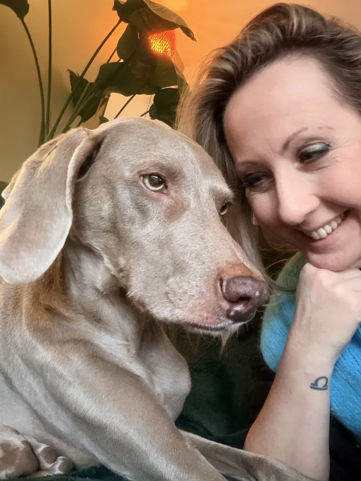 Marlinde met haar hond